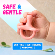 CI Baby Pink Silicone Soother - Soft, Non-Toxic, and BPA-Free